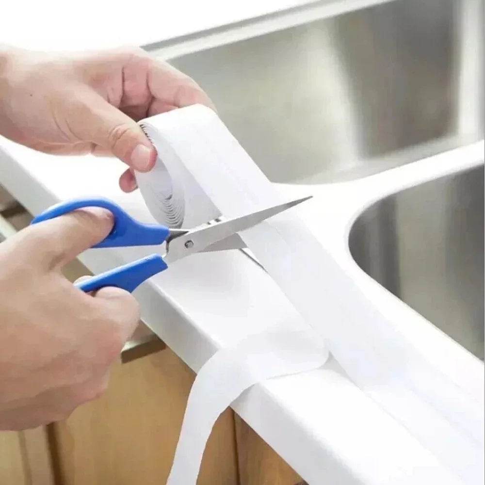 Waterproof Wall Tape Stickers Bathroom Kitchen Cardboard Seal Strip Bathroom Shower Sink Bathtub Caulk Tape Contour Home Posters - P12 Hub Europe