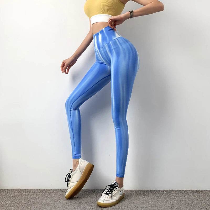 Women's Tie-Dye Scrunch Leggings - P12 Hub Europe
