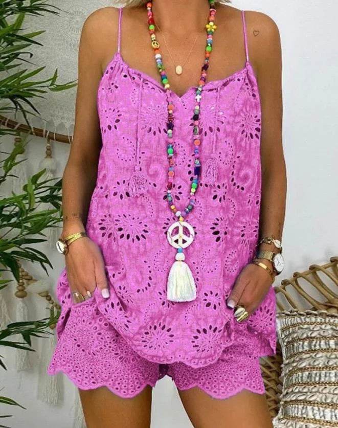 Embroidery Shorts Set - P12 Hub Europe