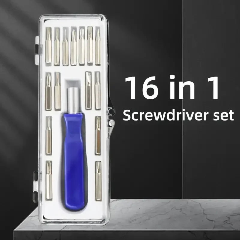 Magnetic Screwdriver Kit: 16-in-1 Screwdriver Set Precision Mini Magnetic Screwdriver Bits Kit Phone Mobile IPad Camera Maintena