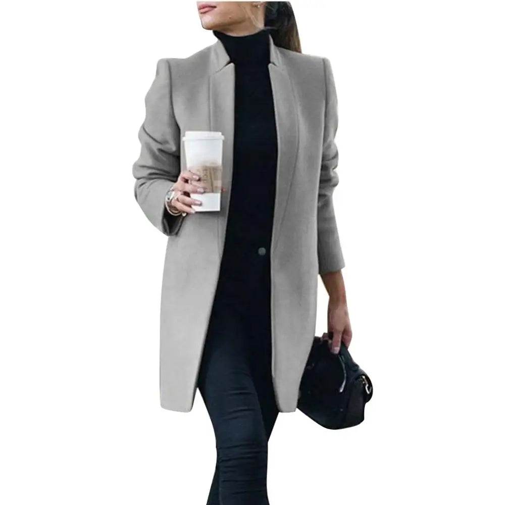 Office Lady Wool Blend Coat - P12 Hub Europe