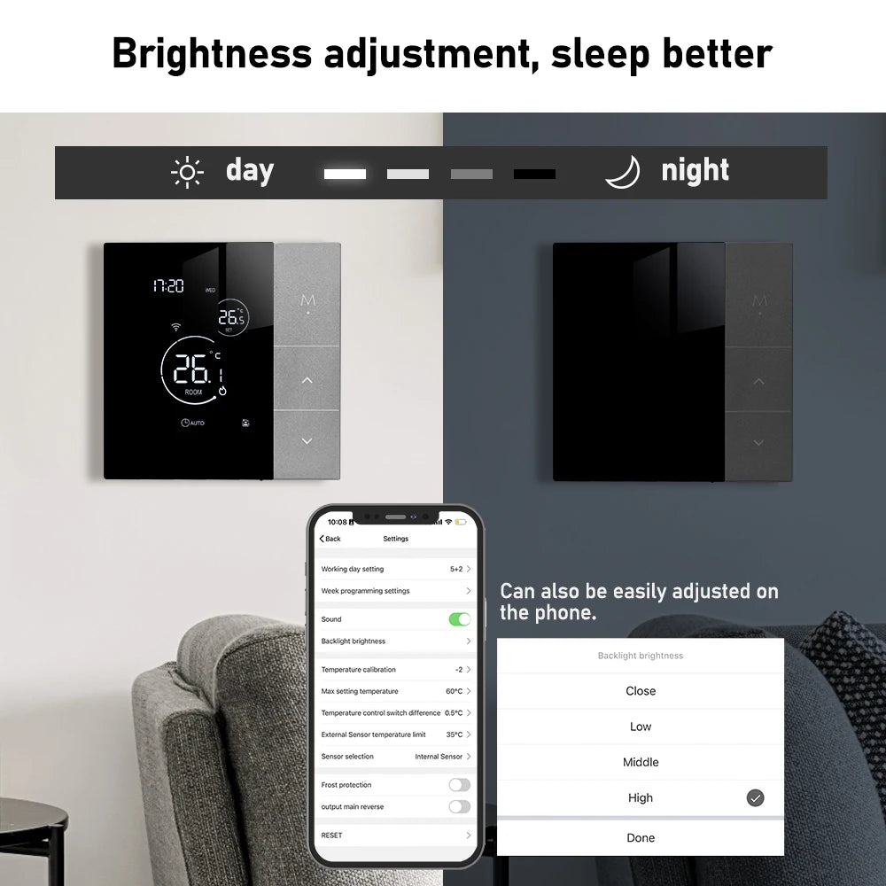 WiFi Thermostat Tuya Smart Home Thermoregulator For Boiler/Electric/Underfloor Heating Temperature Controller Alice Alexa Google