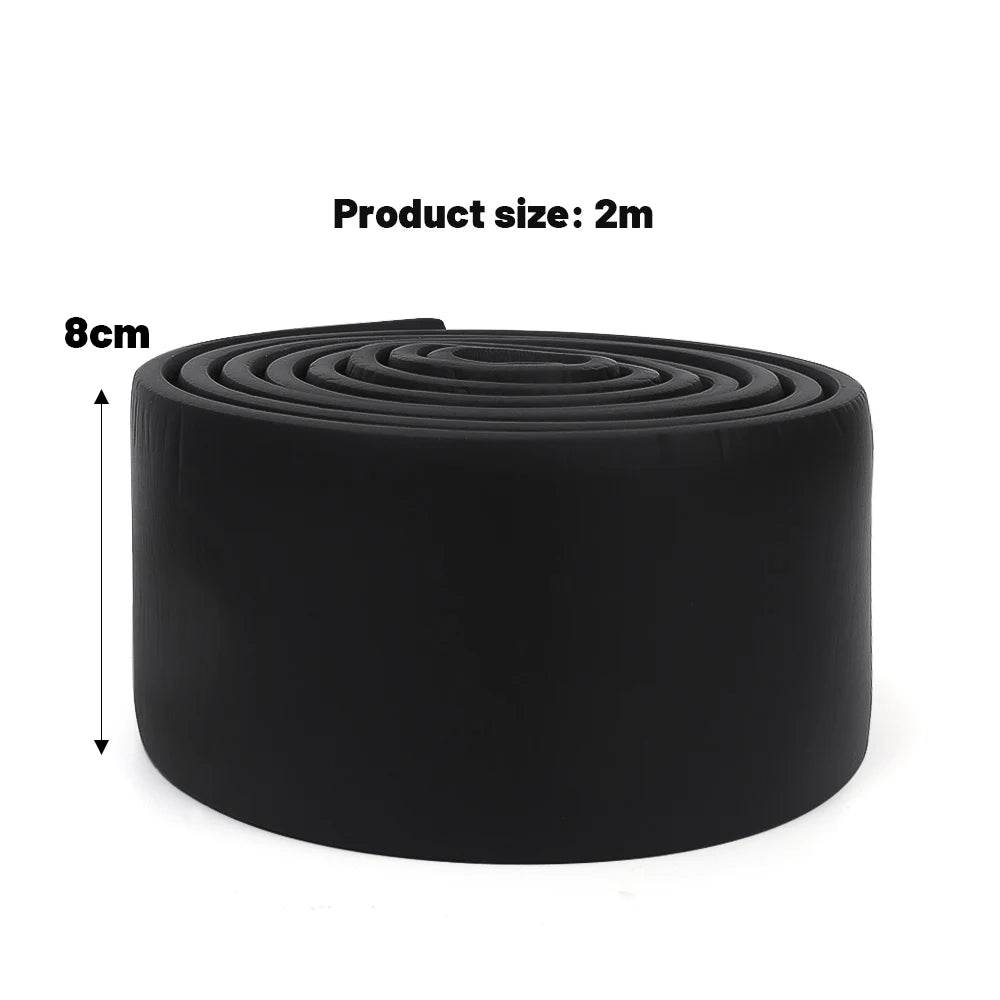 10-2M Waterproof Enclosure Self Adhesive Skirting Line 3D Wall Stickers Thickened Anti-collision Decoration Wall Corner Lines - P12 Hub Europe