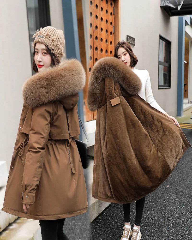 Slim Fur Collar Parka - P12 Hub Europe