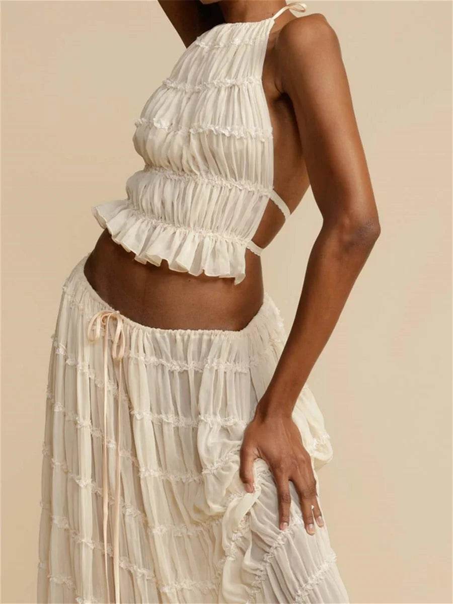Elegant Backless Maxi Set - P12 Hub Europe