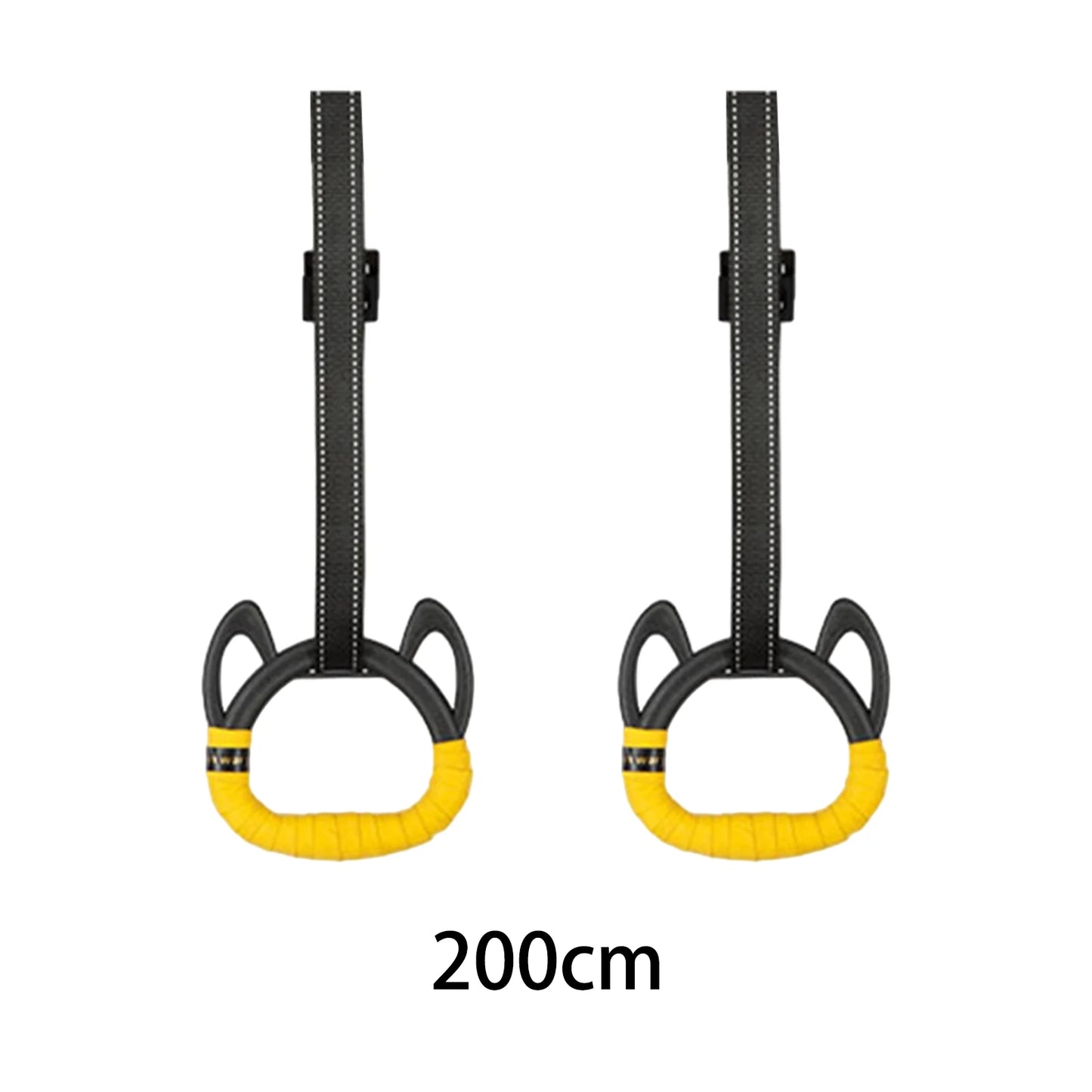 Kids Horizontal Bar Home Exercise Pull up Rings Full Body Workout Nonslip Handle with Gym Rings Kids Gym Rings Gymnastic Bar