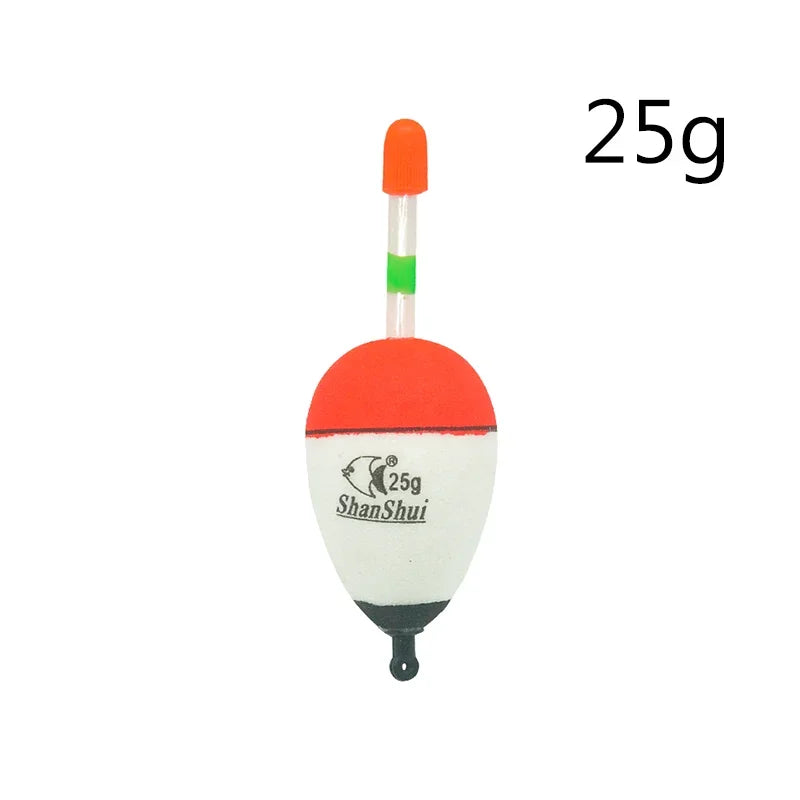 2/5/6Pcs EVA Luminous Fishing Night Float Light Stick Foam Plastic Bobber Sea Rock Fishing Floats Buoyancy Bobber