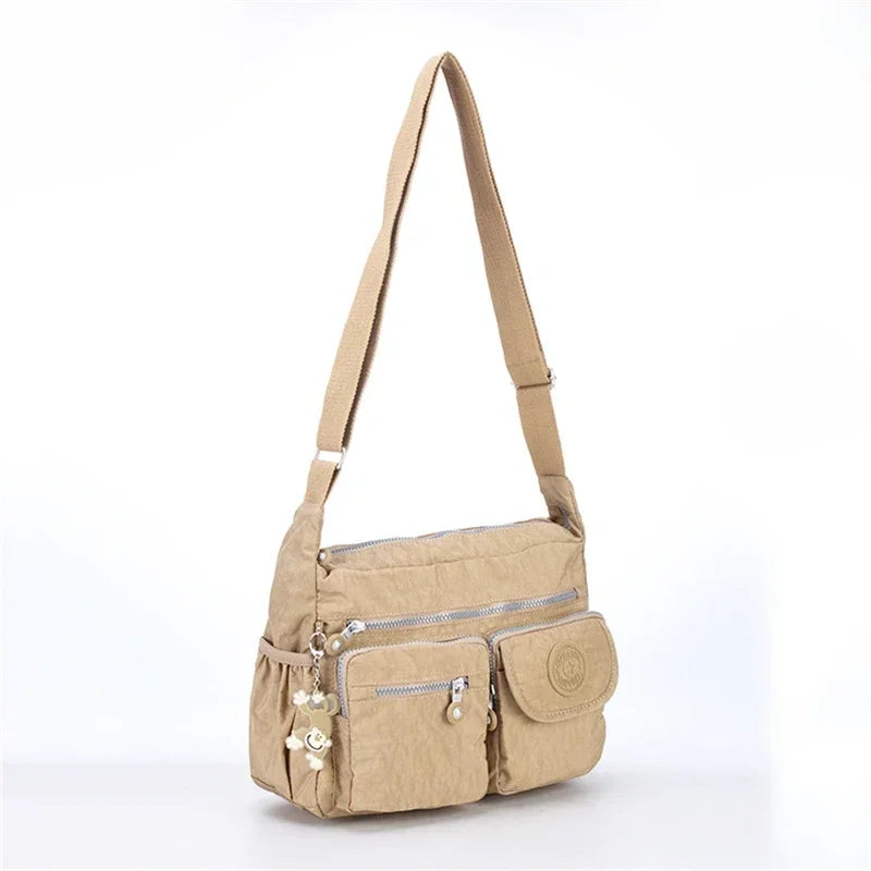 High Quality A4 Men Women Shoulder Messenger Bag Cross Body Large Capacity Purse Waterproof Lightweight Blue Purple Red M0938