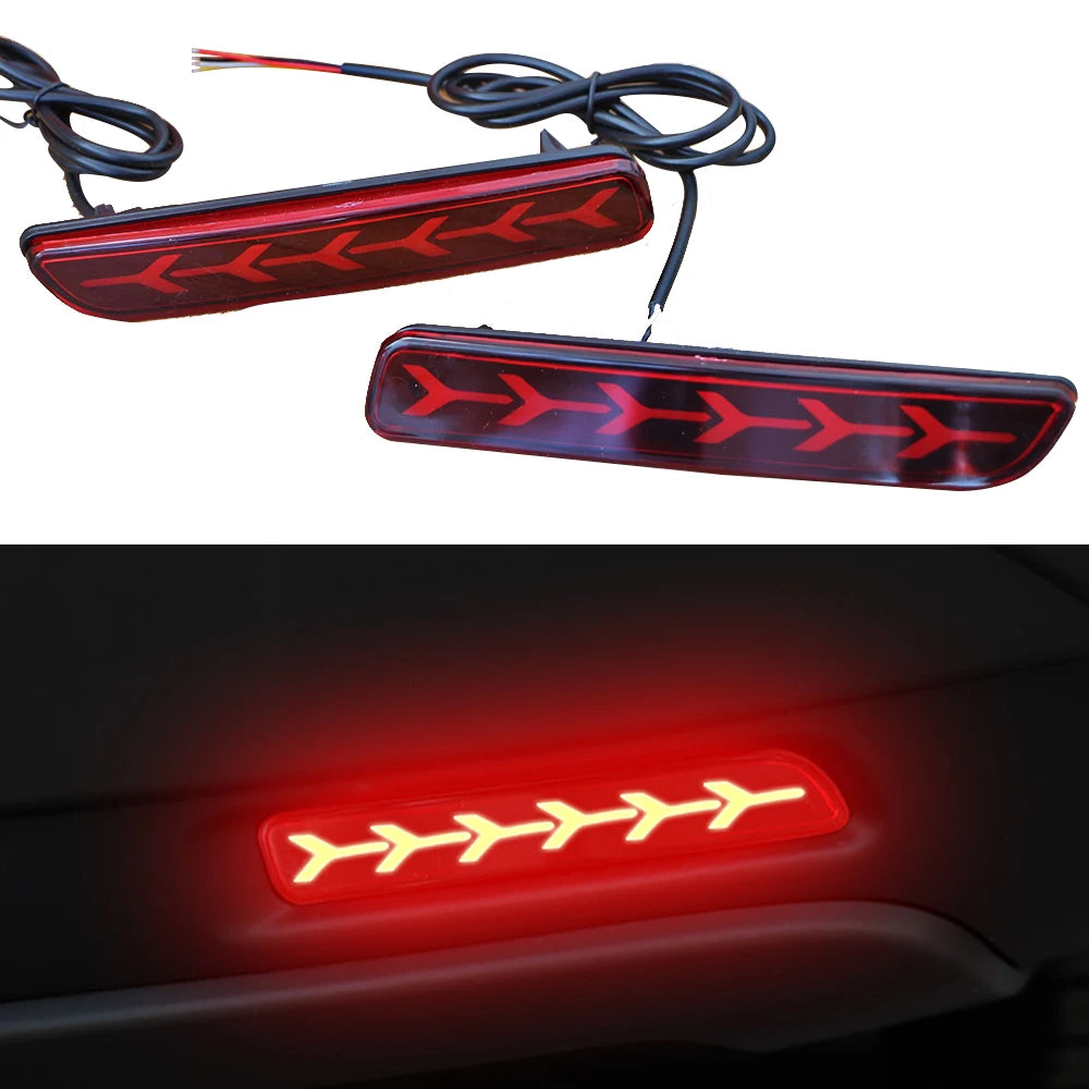 Car Flashing 2Pcs Led Brake Lights Rear Bumper Lamp Reflector Tail Lamp for Suzuki Ertiga Ciaz Vitara S-Cross SX4 Splash