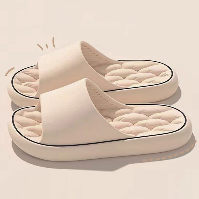 Slippers for men summer outdoor wear 2024 new indoor home bathroom non-slip wear-resistant beach sandals for women