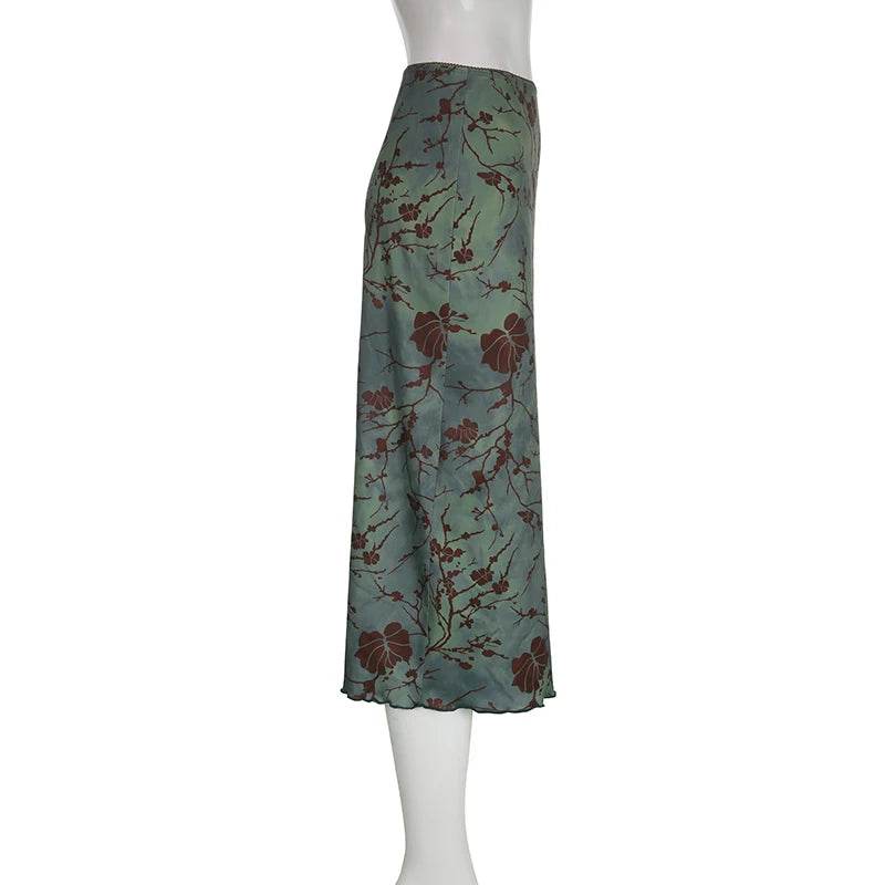 Floral Print Low Rise Skirt - P12 Hub Europe