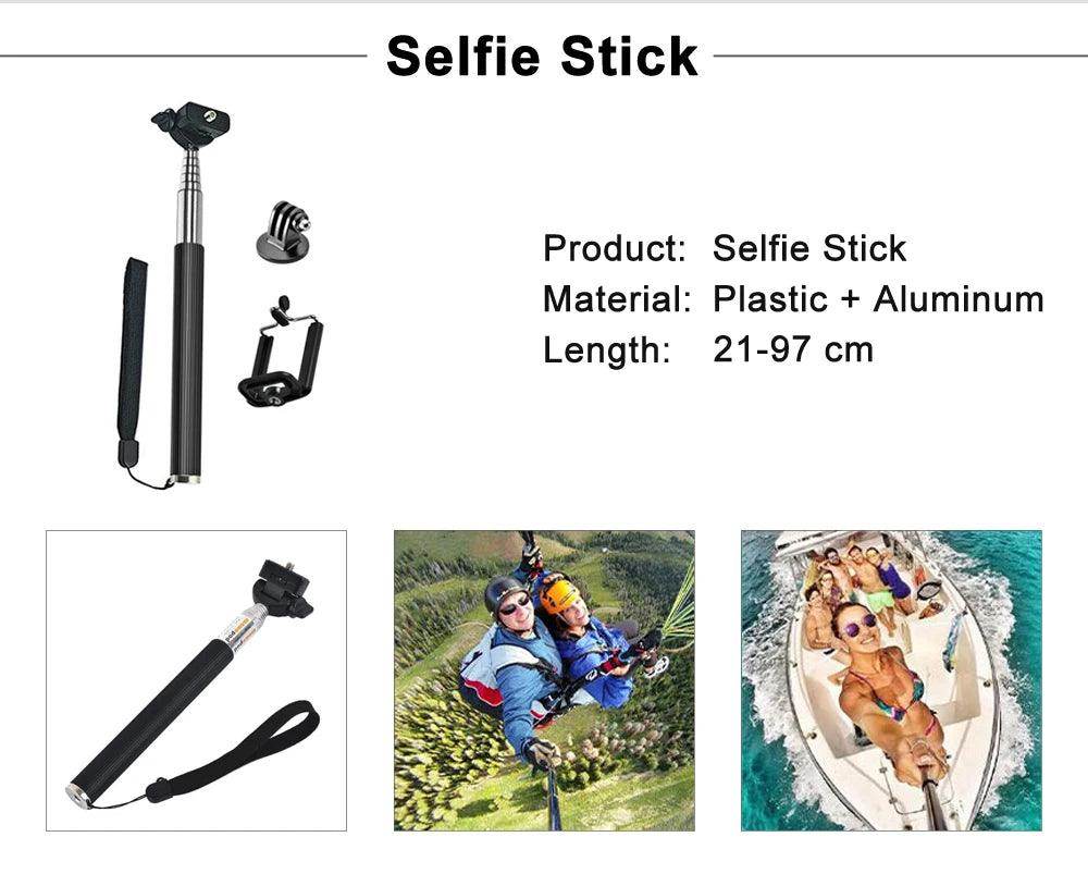 Action Camera Accessories Kit Mounts, Straps, Adapters - P12 Hub Europe