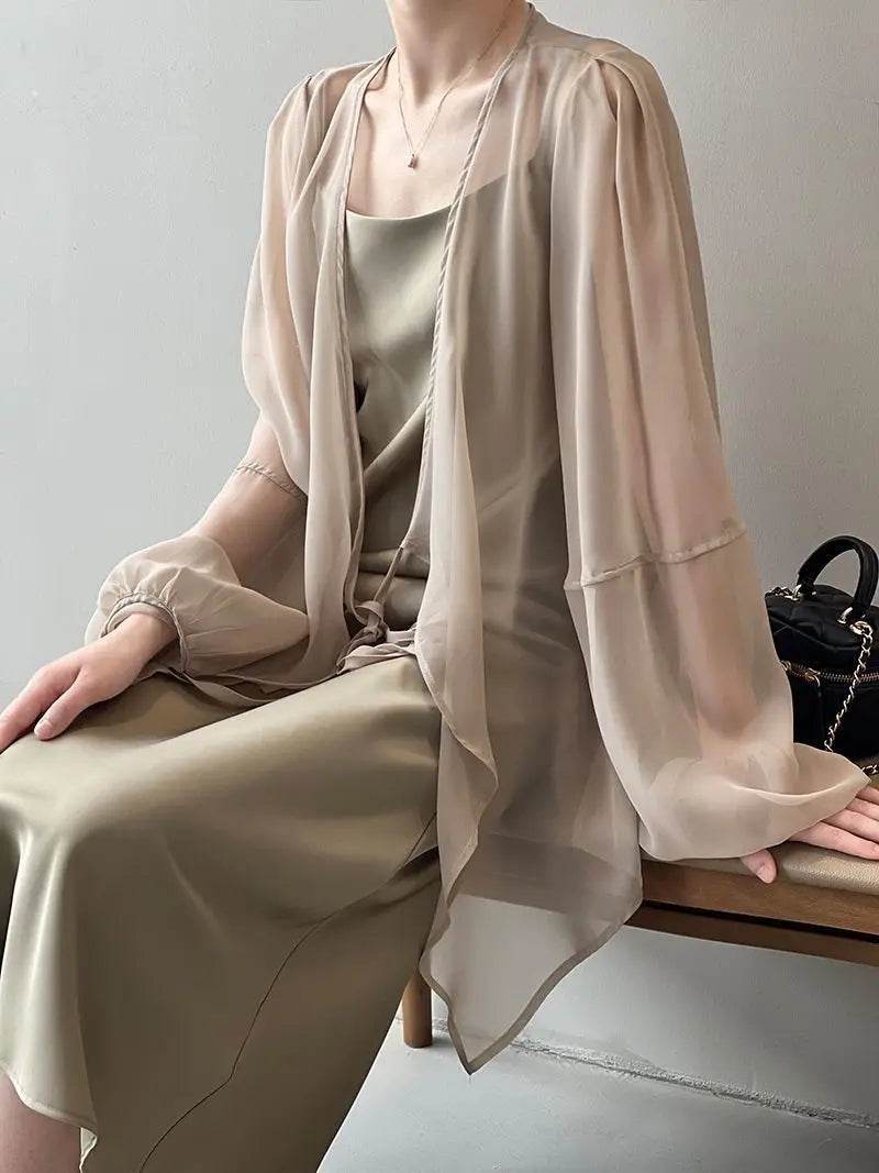 Women's V-neck Chiffon Loose Shirt - P12 Hub Europe