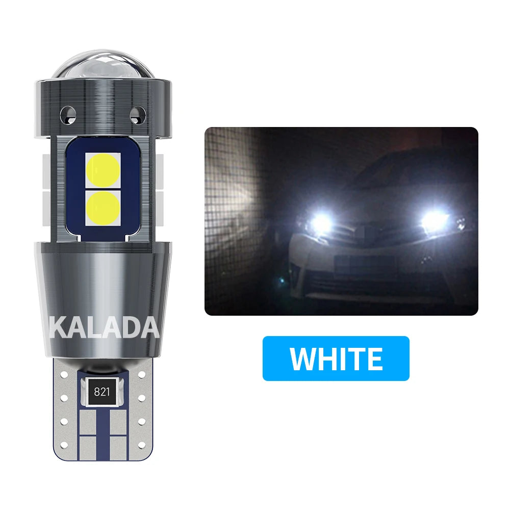 2x High Quality W5W T10 LED CANBUS No Error 5W5 12V 3030 SMD Super Bright Car Interior Side Light Marker Parking Bulb Auto Bulbs