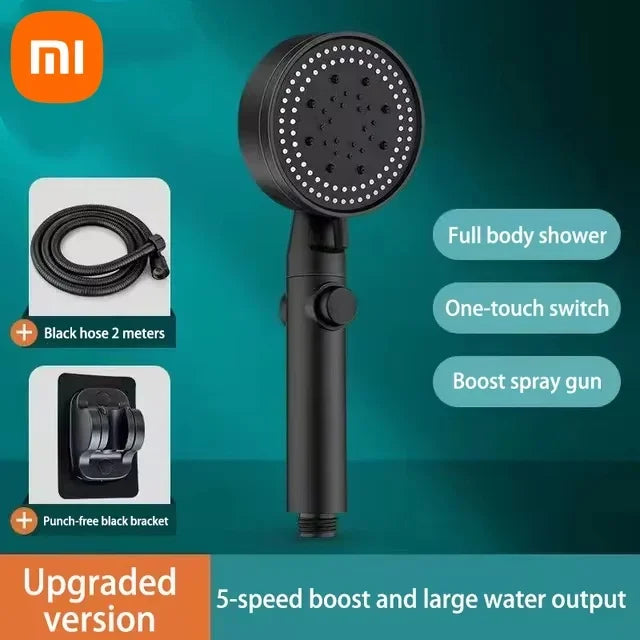 Xiaomi Hangable Shower Head 5 Modes Water Saving Adjustable High Pressure Showerhead Handheld Spray Bathroom Accessories New
