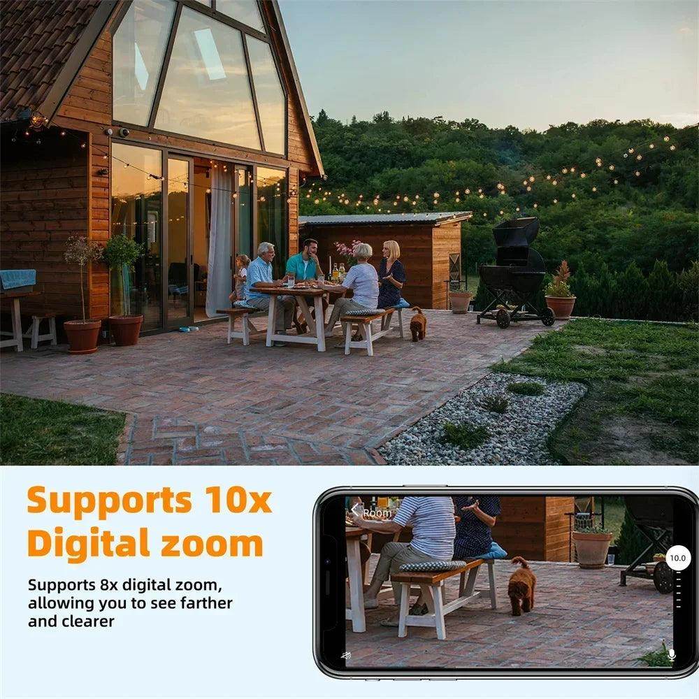 Camera 4K WiFi Bulb 8MP, Color Night Vision, AI Track - P12 Hub Europe