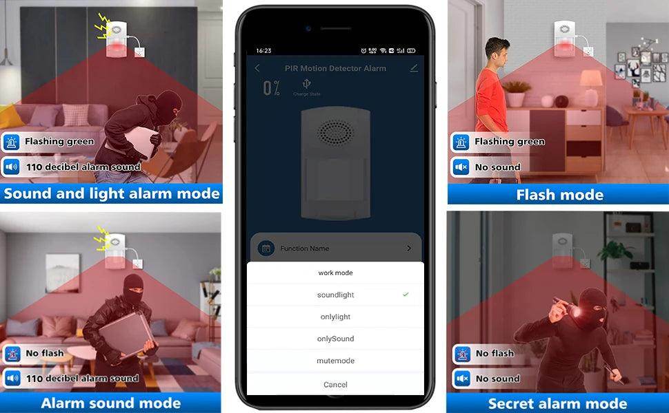 Sensor Alarm WiFi PIR Tuya Smart - P12 Hub Europe