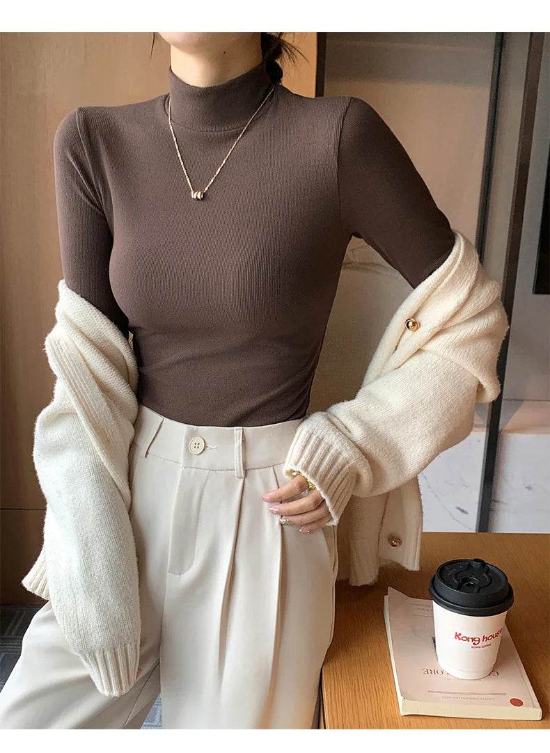 Women's Half Turtleneck Sweater - P12 Hub Europe