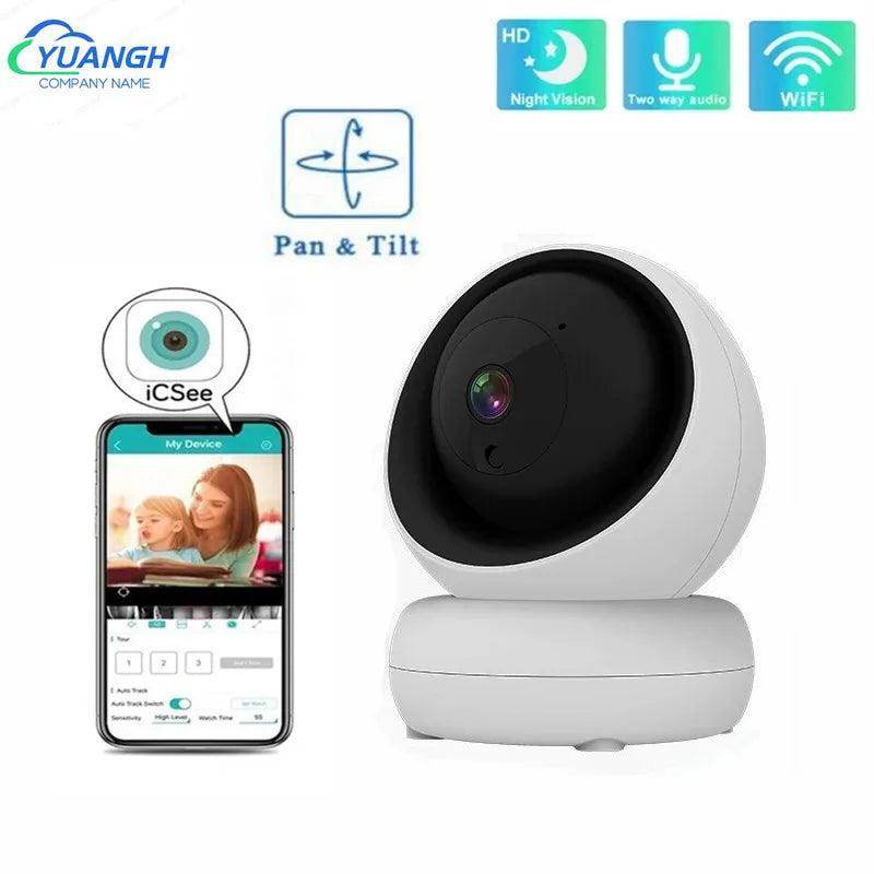 Smart Camera 3MP WiFi 2-Way Audio, ICSee App - P12 Hub Europe