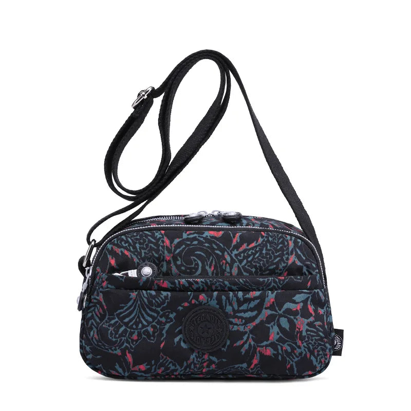 High Quality New Nylon Women Shoulder Messenger Bag Girl Cross Body Phone Purse Lightweight Blue Purple Black Red Grey M1570
