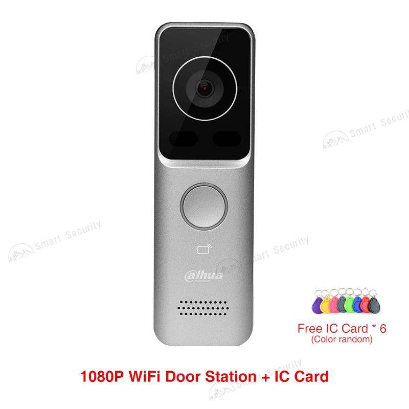 Doorbell Dahua 1080P WiFi PoE, Card Unlock, 2-Way Audio, IP65 - P12 Hub Europe