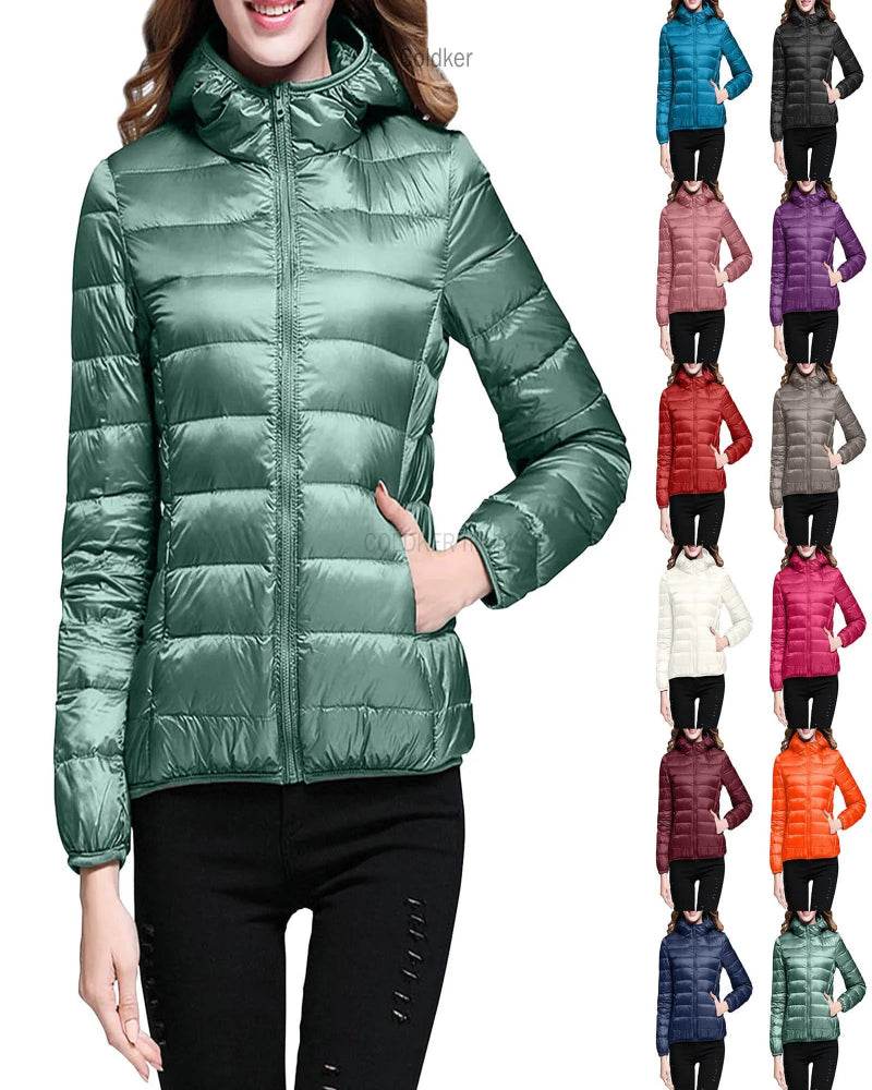 Women's Ultralight Hooded Down - P12 Hub Europe