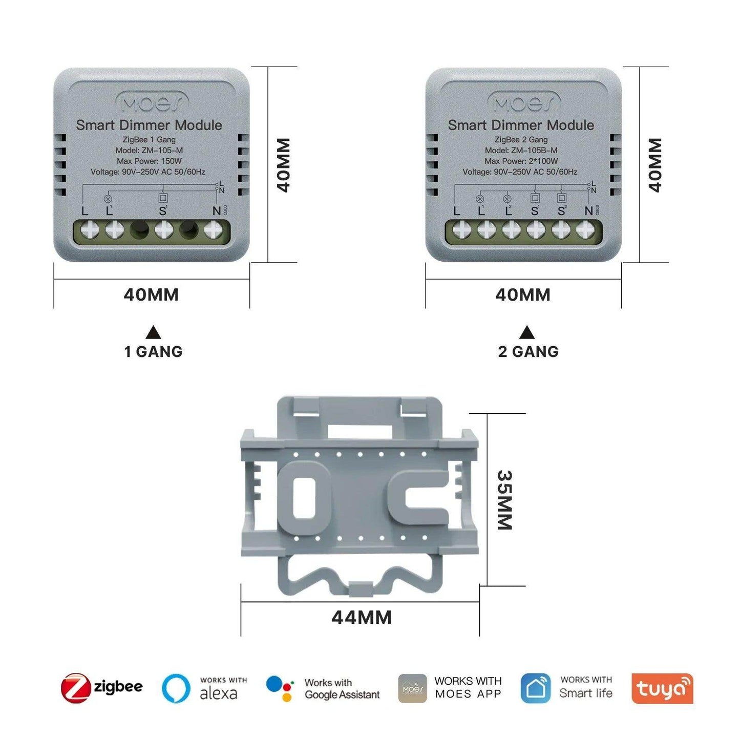 Mini Smart Switch WiF Zigbee Works with Alexa and Google - P12 Hub Europe