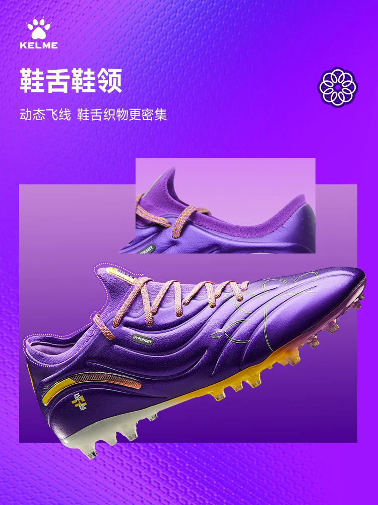 Kelme Men's Professional Match Football Shoes Indoor Anti Slip Football Shoes Mg Short Nail Outdoor Lawn Football Boots