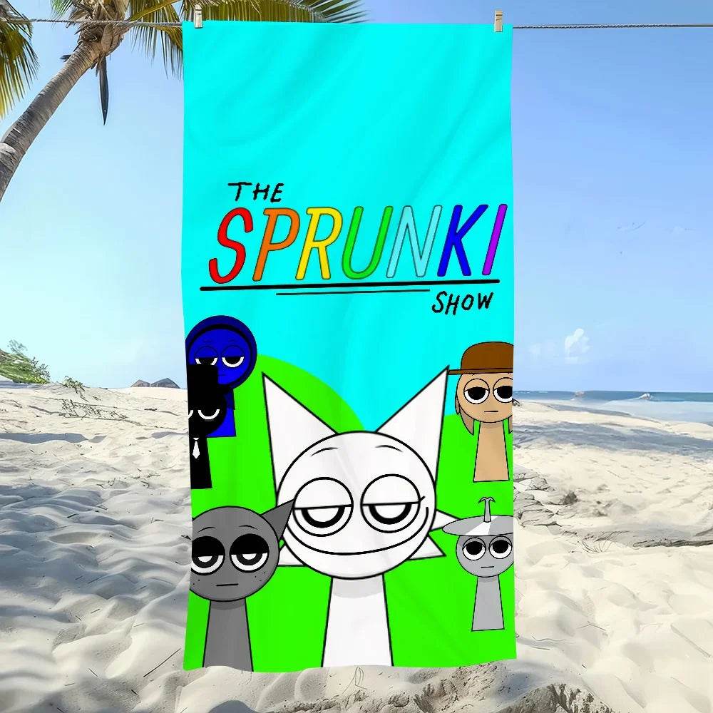 Sprunki Beach Towels Music Game Microfiber Soft For Boys Girls Kids Quick-Drying Bath Towels Absorbent Bath Towels Birthday Gift - P12 Hub Europe