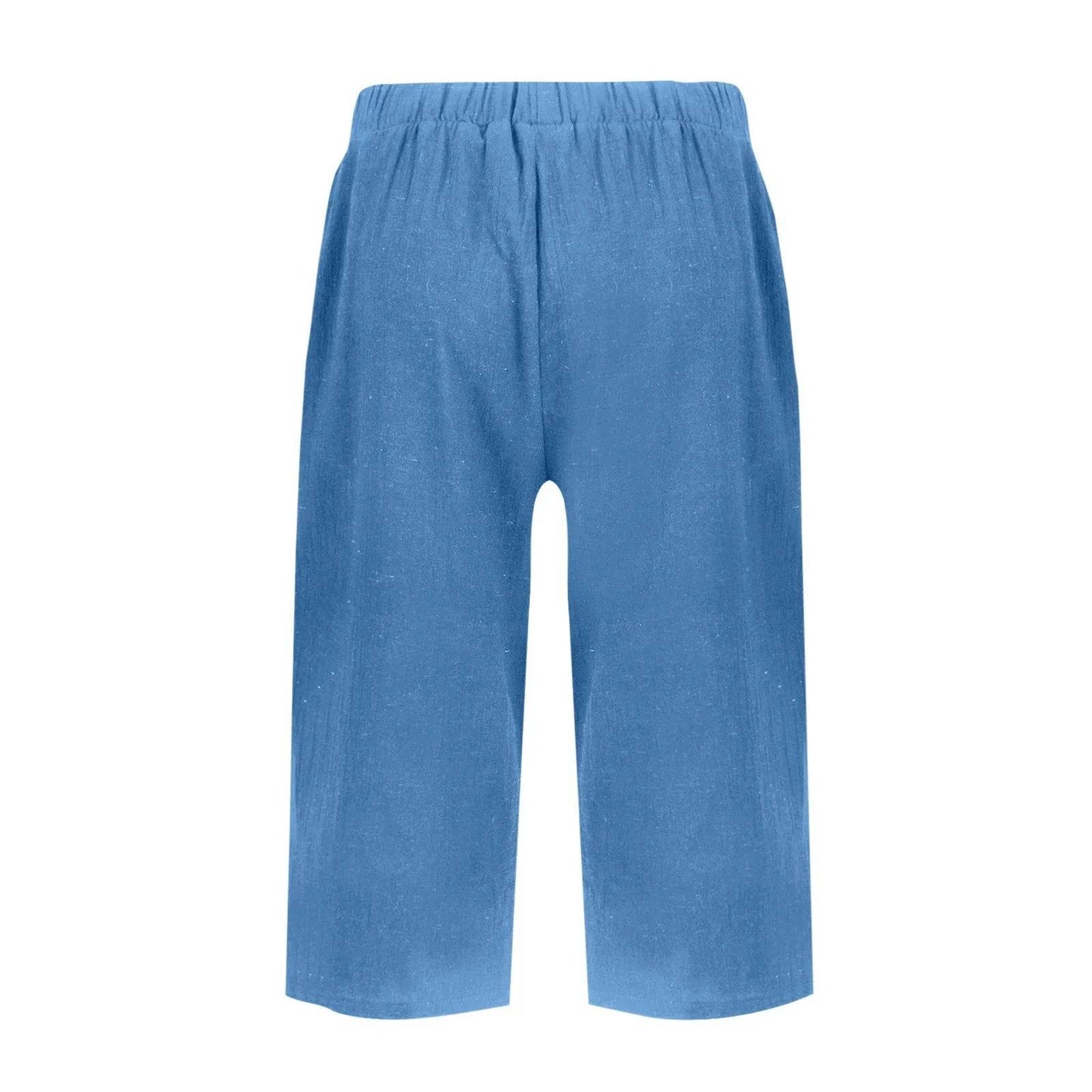 High Waist Solid Workout Capris - P12 Hub Europe