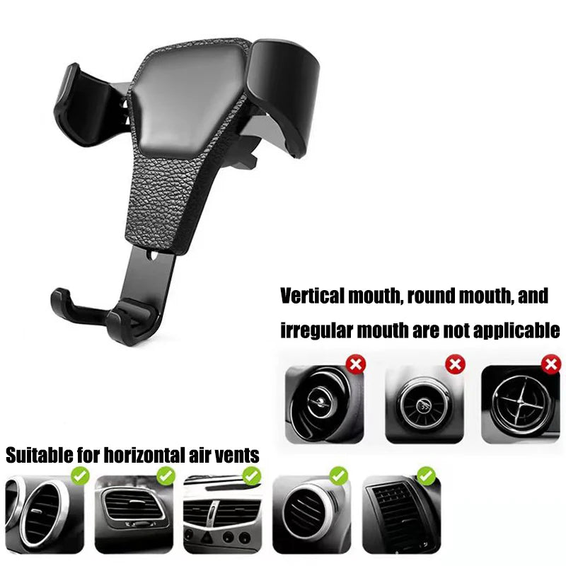 Car Phone Holder Gravity Air Vent Clip GPS Stand Installatio For Volkswagen R GTI Rline Golf Passat Polo Tiguan Teramont Touareg