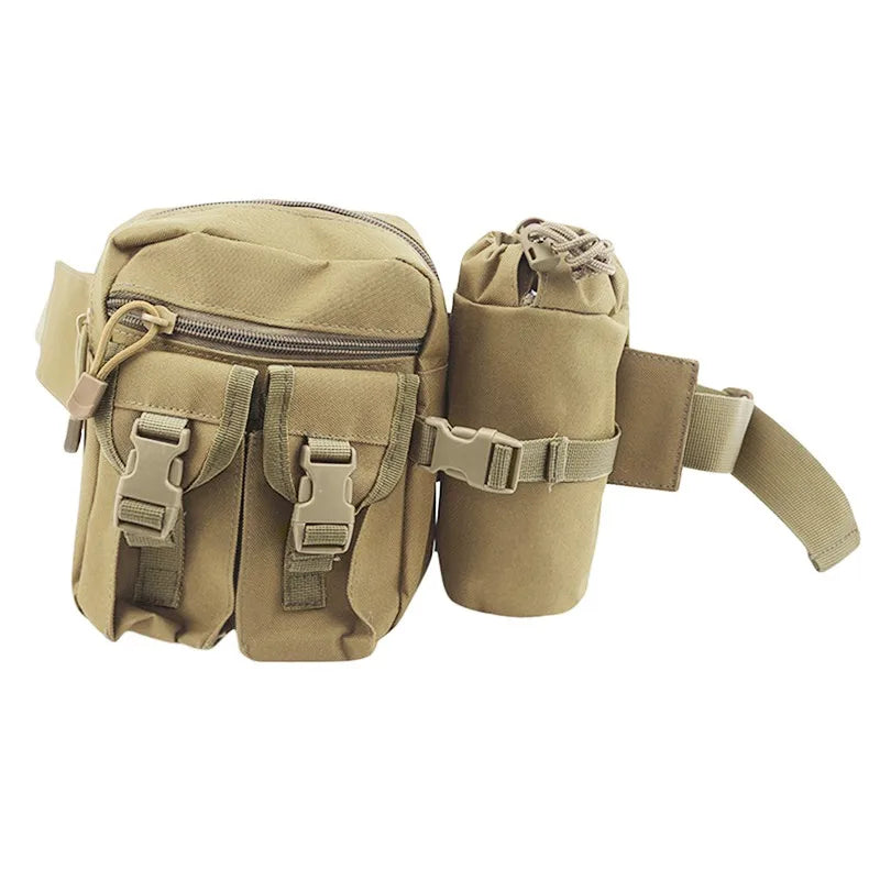 Waterproof Nylon Fanny Pack Men Tactical Military Army Waist Bag Hiking Outdoor Camping Shoulder Bum Belt Bum Sport Chest Bags