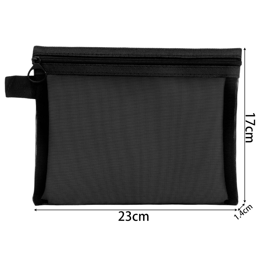 1/3pcs Mesh Clear Cosmetic Bags Small Large Black Makeup Bag Portable Travel Toiletry Organizer Case Lipstick Storage Pouch
