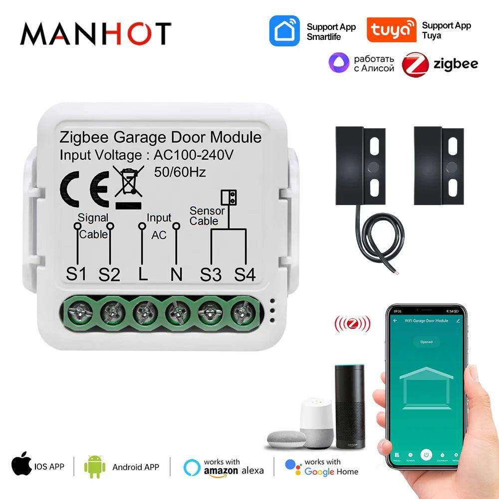Garage Door Controller Alexa/Google, App, Timer, Share - P12 Hub Europe