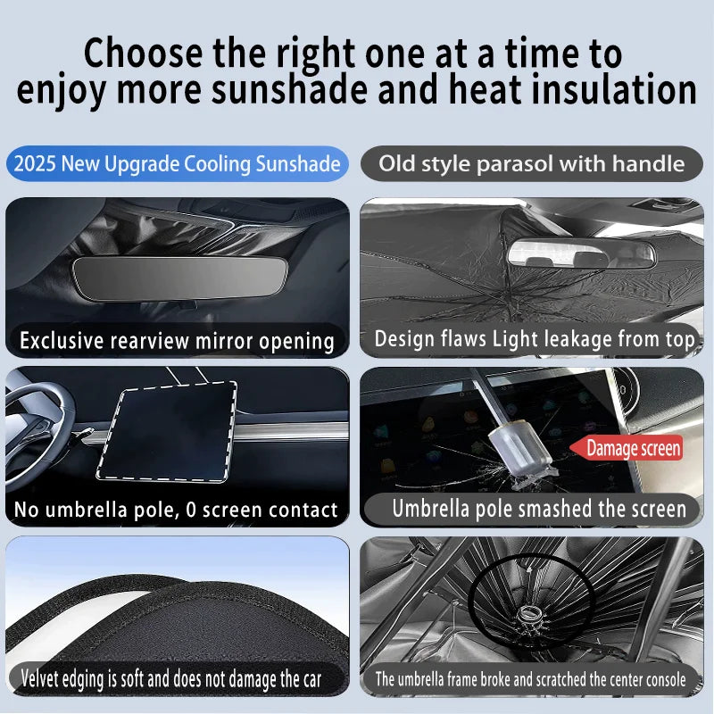 Foldable Reflector Sunshade For Dacia Duster P1310 2023~2026 Car Windshield Sun Visor Heat Insulation Summer Auto Accessories