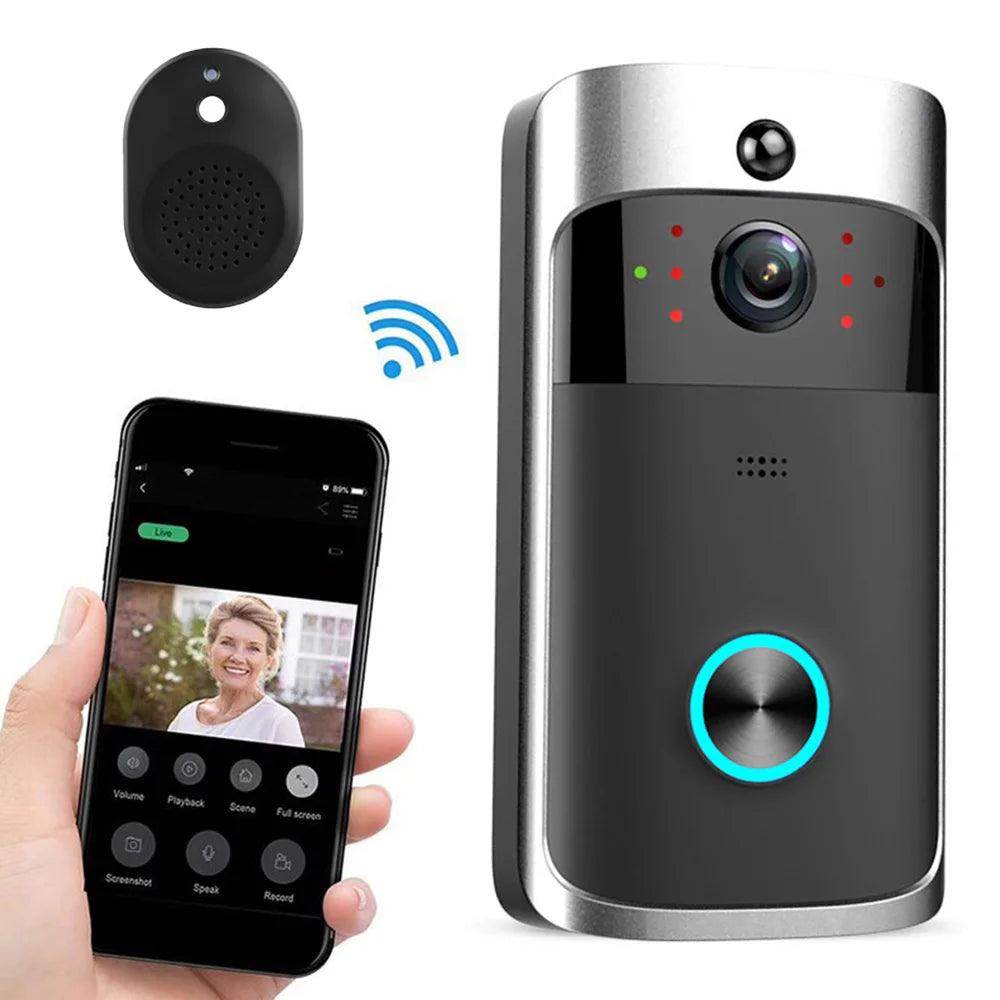 Video Doorbell 720P WiFi 160° View, Night Vision, App Control - P12 Hub Europe