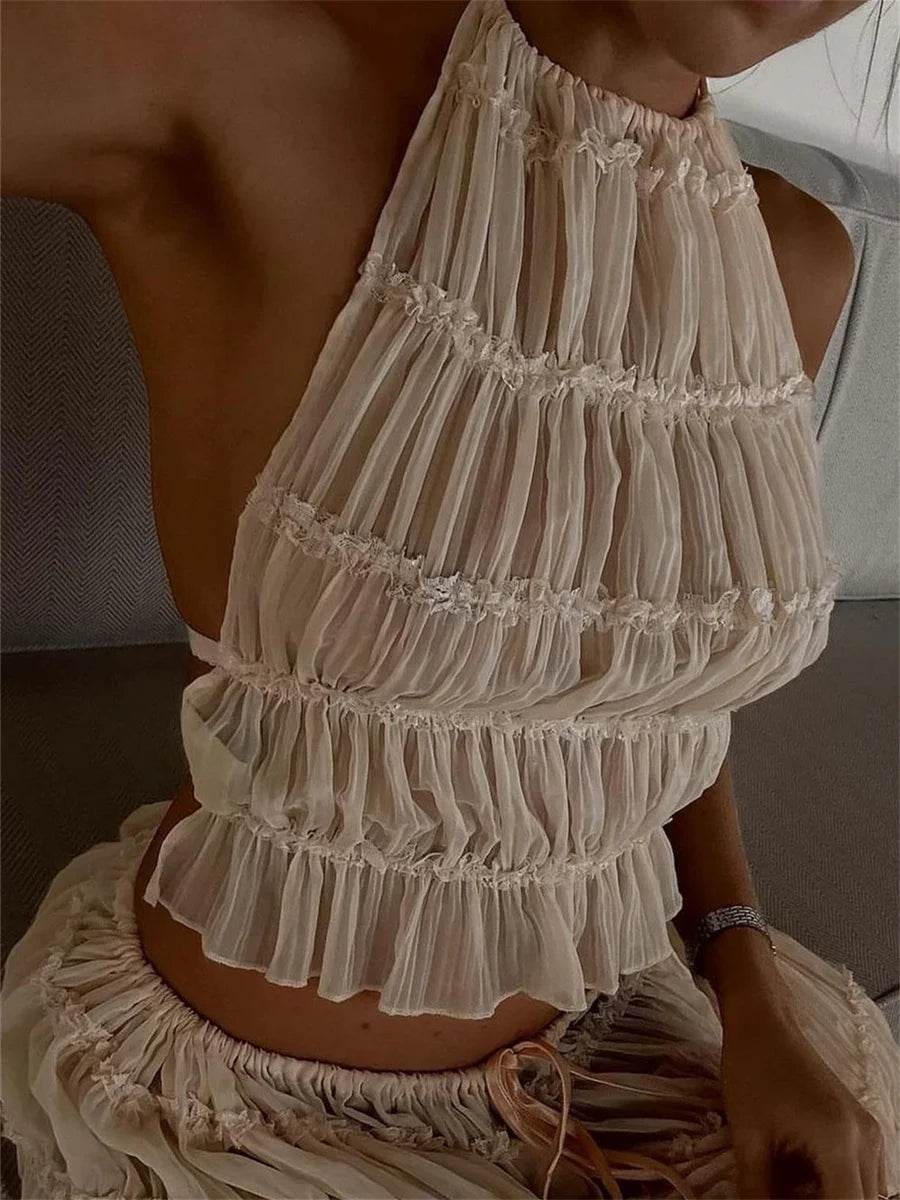 Elegant Backless Maxi Set - P12 Hub Europe