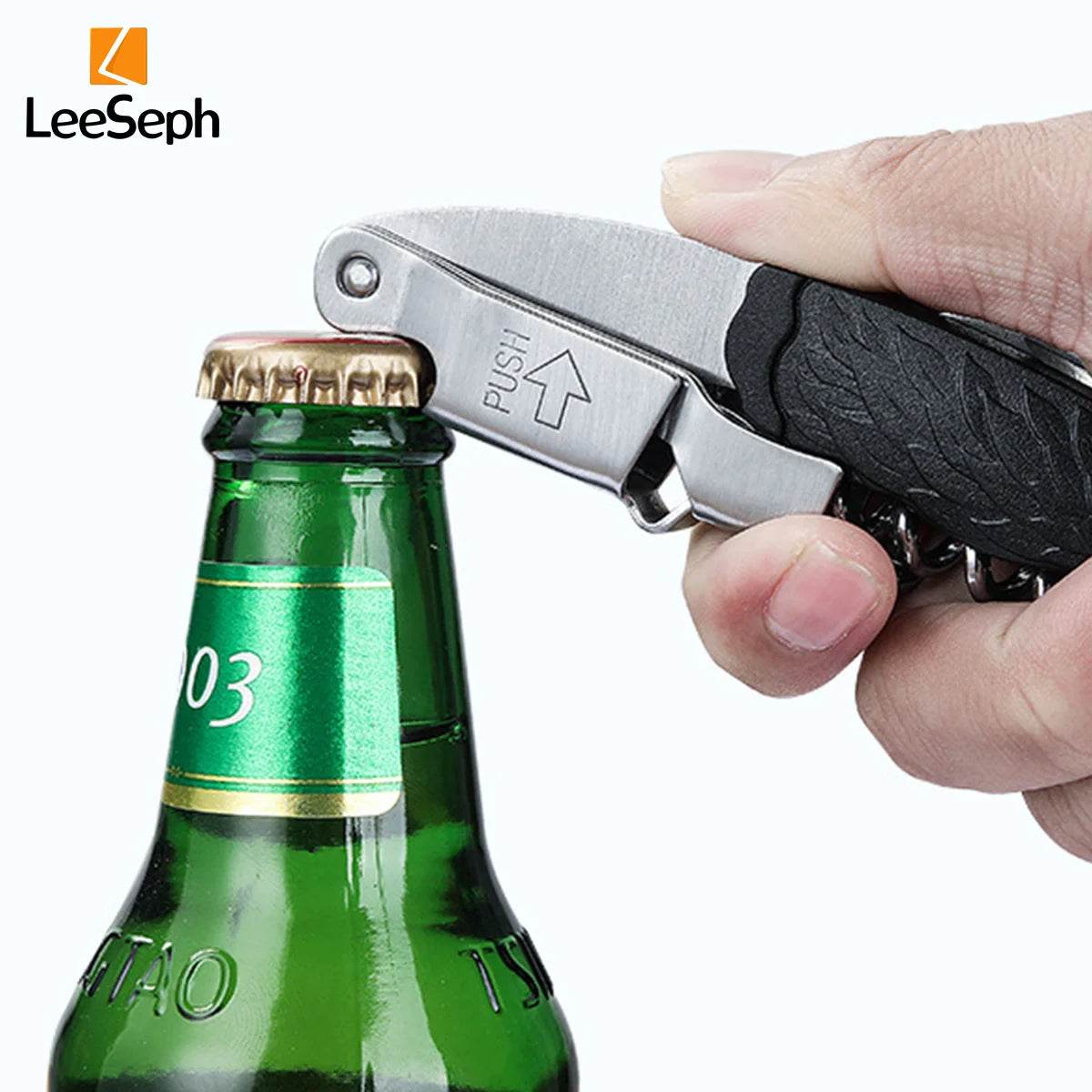 Leeseph Wine Opener, Corkscrews for Wine Bottles with Foil Cutter, Manual Wine Key for Servers, Waiters, Bartenders and Home Use - P12 Hub Europe