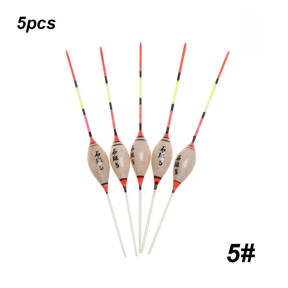 5pcs New Fishing Floats Balsa Flotteur Balsa Wood Wooden Floats Durable Portable Exquisite High Quality Floats Hot 3# 4# 10#