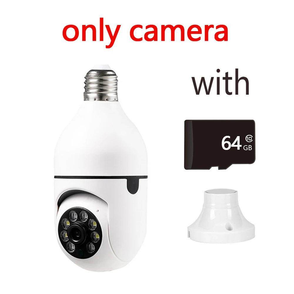 Bulb WiFi Camera E27 Auto Track, Color Night Vision - P12 Hub Europe