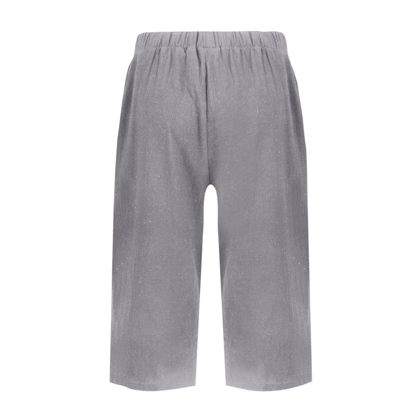 High Waist Solid Workout Capris - P12 Hub Europe