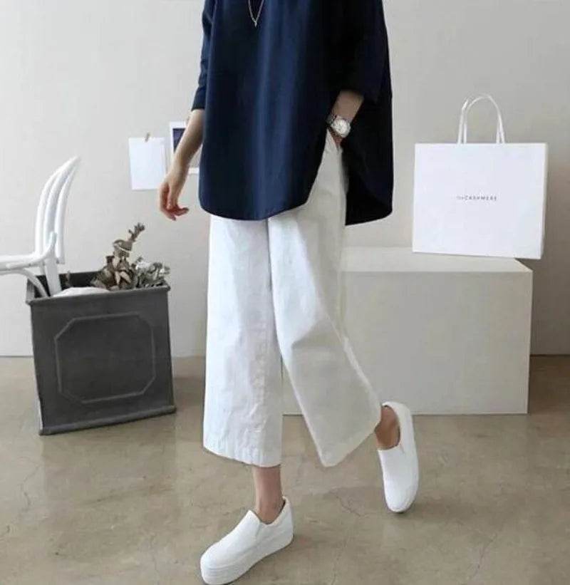 Women's Wide-Leg Linen Pants - P12 Hub Europe