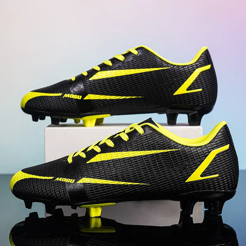 New Outdoor Men Soccer Shoes Adult Kids Long Spikes Football Boots Training Sport Footwear Sneakers Non Slip Training Unisex