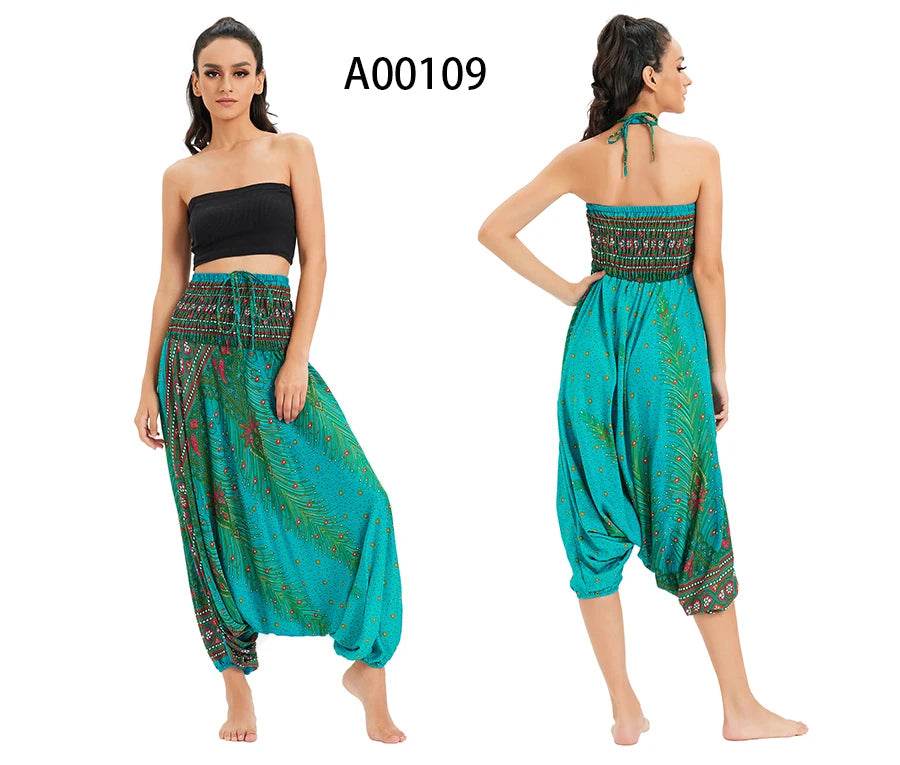 Women's Boho Harem Rayon Pants - P12 Hub Europe