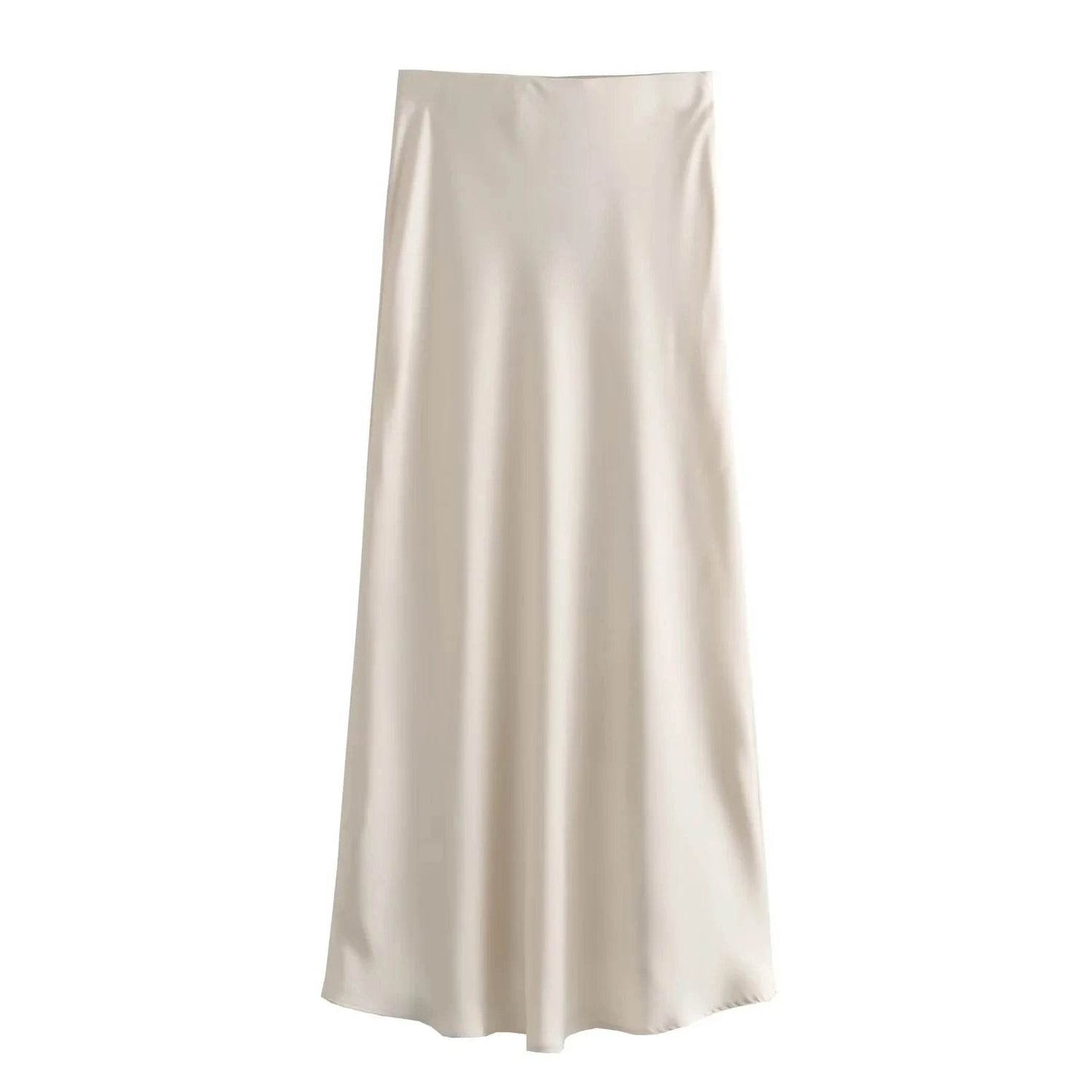 Women's Y2K Satin Midi Skirt - P12 Hub Europe