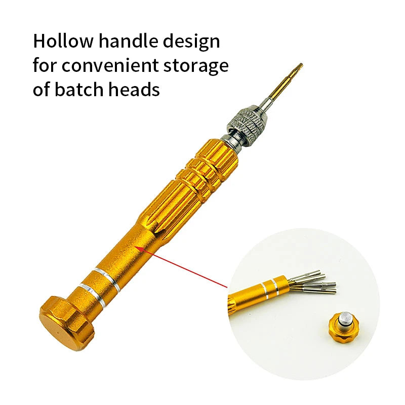 5 in 1 Screwdriver Bit Repair Kit For iPhone Android Mobile Phone Open Tool Disassemble Magnetic Torx Cross Pentalobe Head