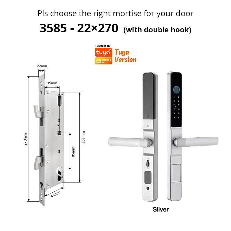 WiFi Smart Sliding Door Lock IP66, Fingerprint, Card, Code - P12 Hub Europe