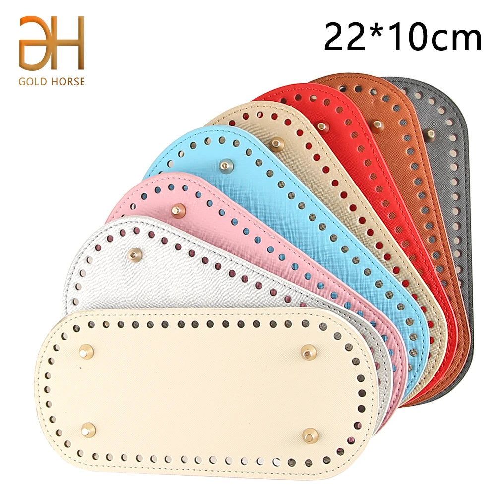 5 Size PU Leather Base Handmade Bag Bottom for Hook Diy Women Purse Handbag Knitting crochet Bags Accessories Parts