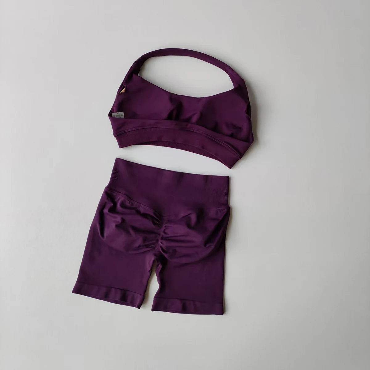Seamless Halter Sports Shorts Set - P12 Hub Europe