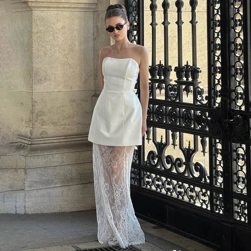 Tornova Strapless Lace Skirt Set - P12 Hub Europe